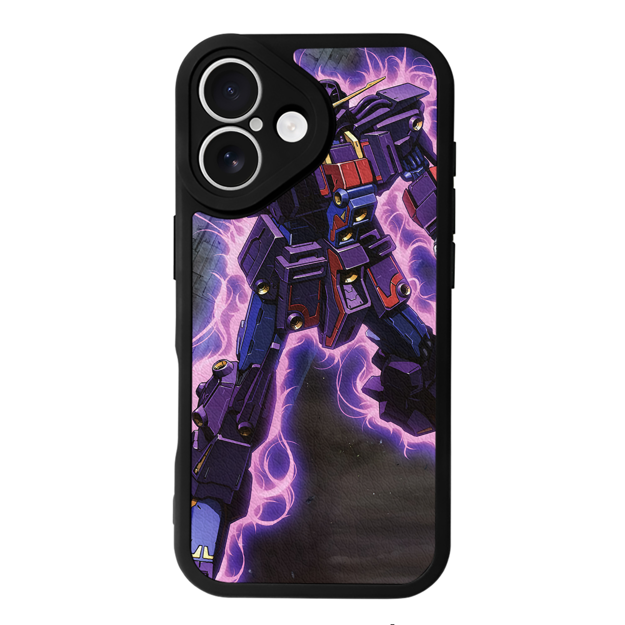 （画像用） 機動戦士ガンダム Mobile Suit Gundam 【iPhone 16シリーズ対応】シリコンスマホケース（レザー調） 材質：シリコン